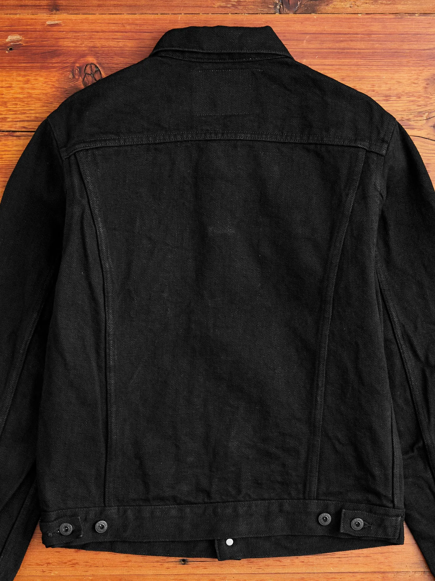 02527PRZ-BK "Secret Denim" 20oz Black Selvedge Denim Jacket