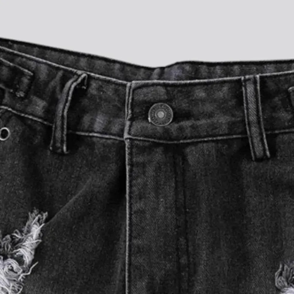 Baggy distressed grunge jeans for ladies