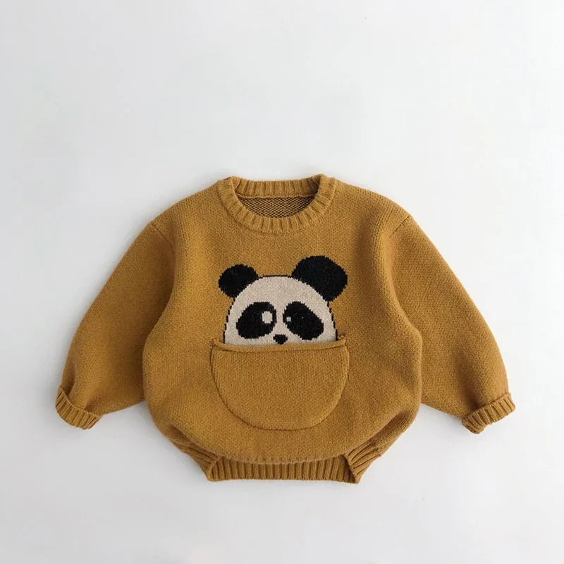 Boys Knitwear Pullover Outwear Cartoon Sweater for 1-6 yrs