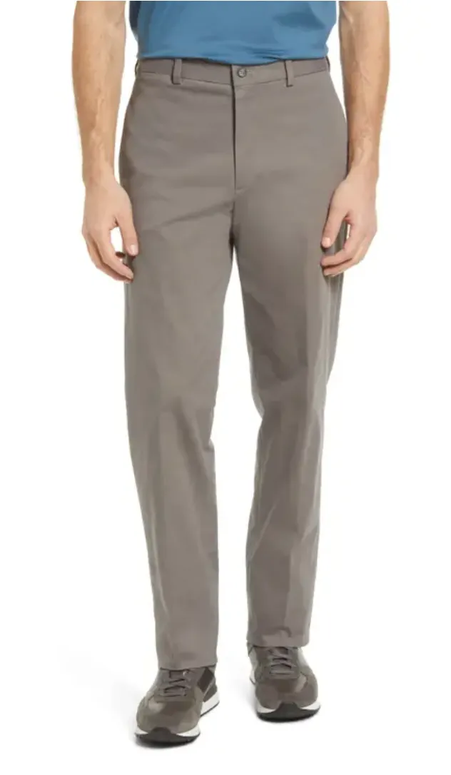 Charleston Khakis Stretch Sateen<br>Flat Front<br>Regular Rise