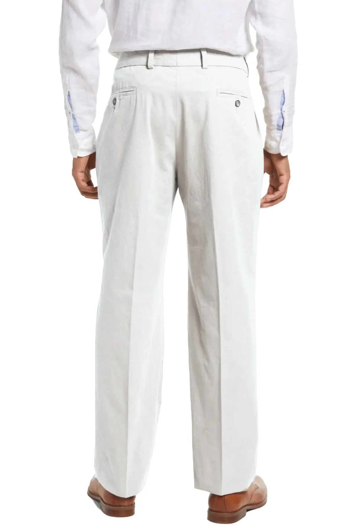 Charleston Khakis Washed Poplin, Pleated, Regular Rise, Stone