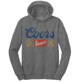 Coors Banquet Logo Hooded Sweatshirt - Oxford Gray