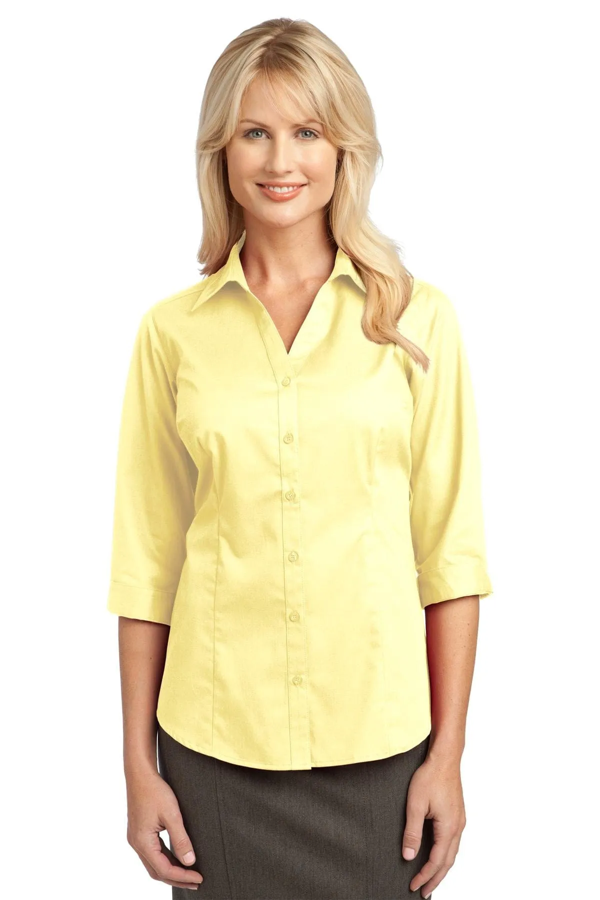 DISCONTINUED  Port Authority ®  Ladies 3/4-Sleeve Blouse. L6290