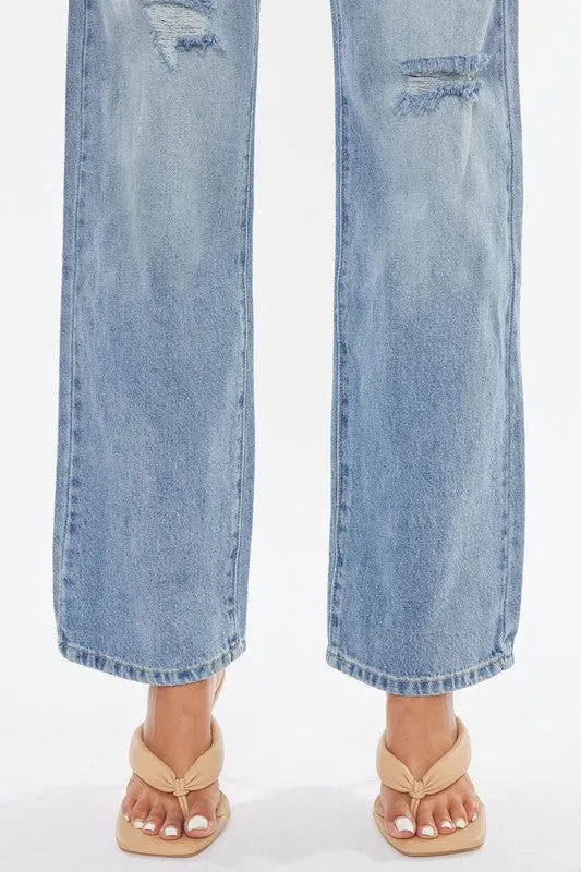 Hannah Wide Leg Straight Jeans