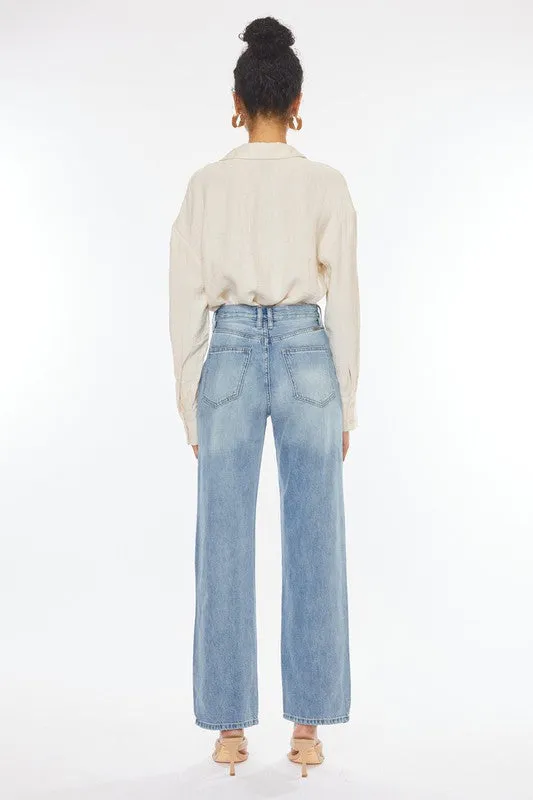 Hannah Wide Leg Straight Jeans