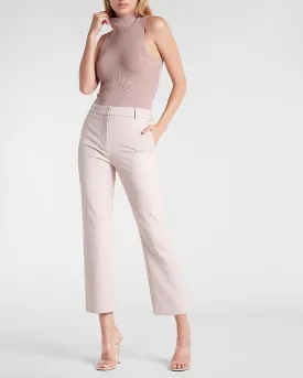 High Waisted Supersoft Twill Slim Pant in Truffle Pink