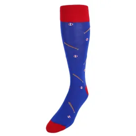 Home Run Baseball Novelty Mercerized Cotton Mid-Calf Socks