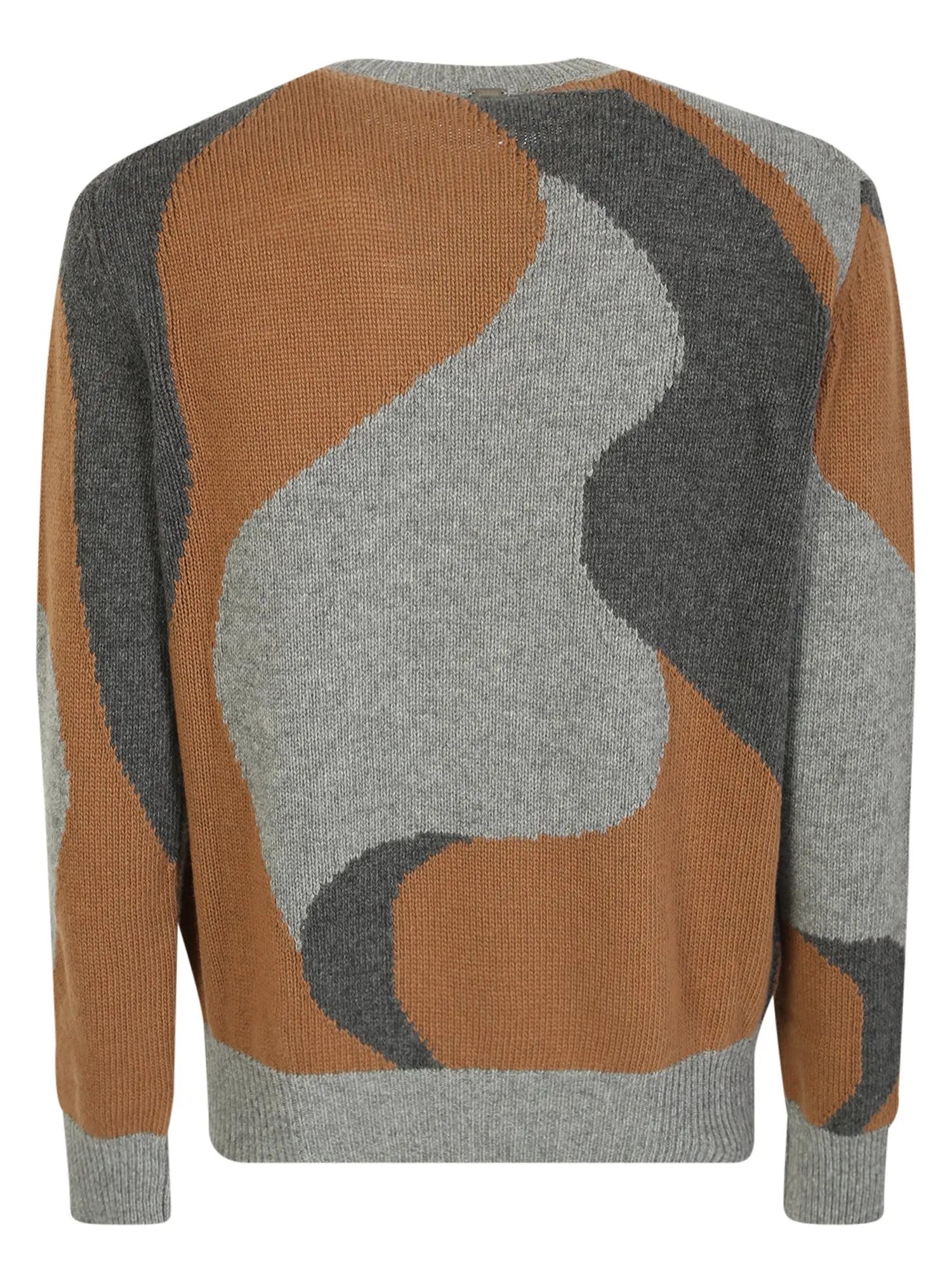 Knitted sweater with abstract motifs from Herno