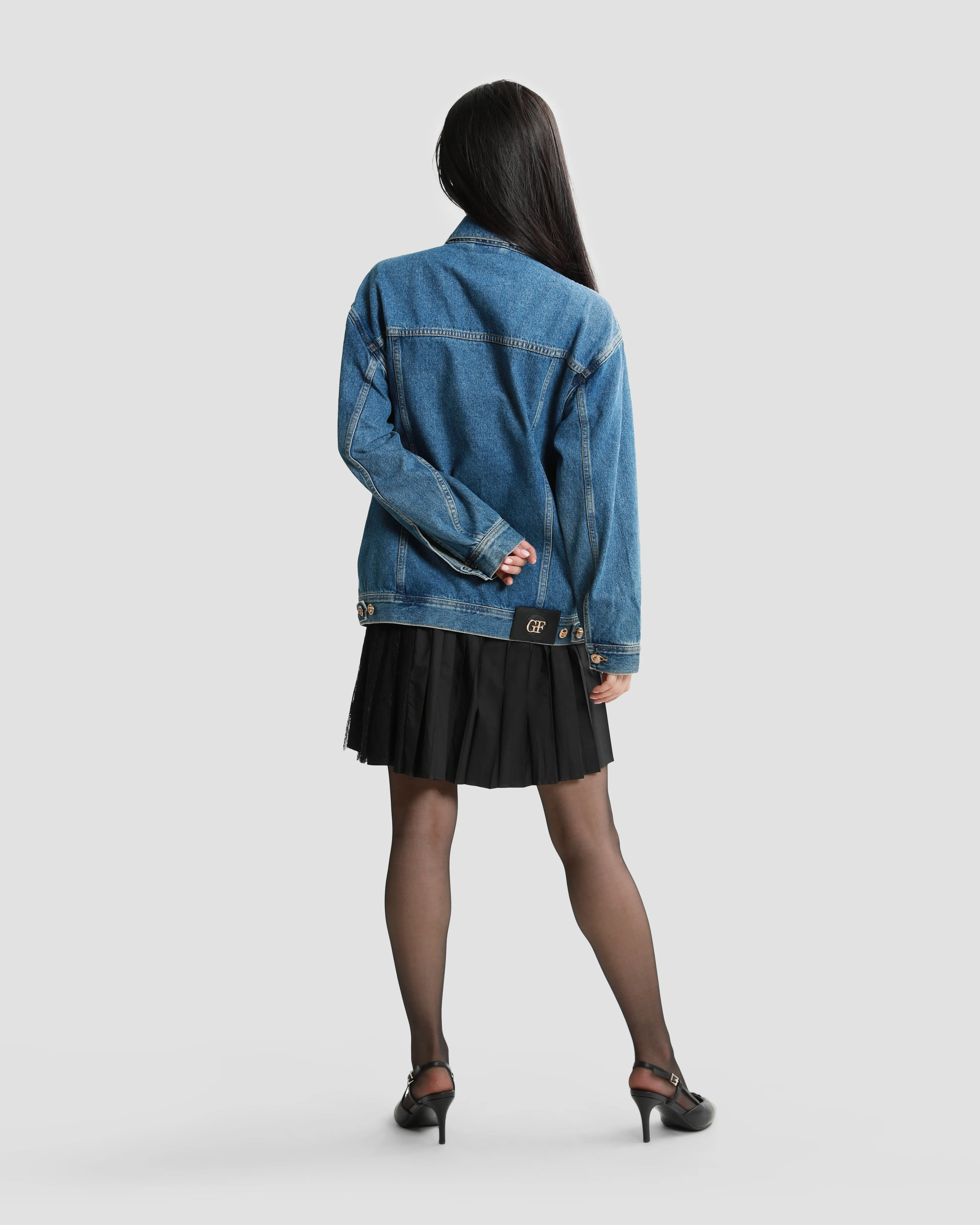 Logo Print Denim Jacket