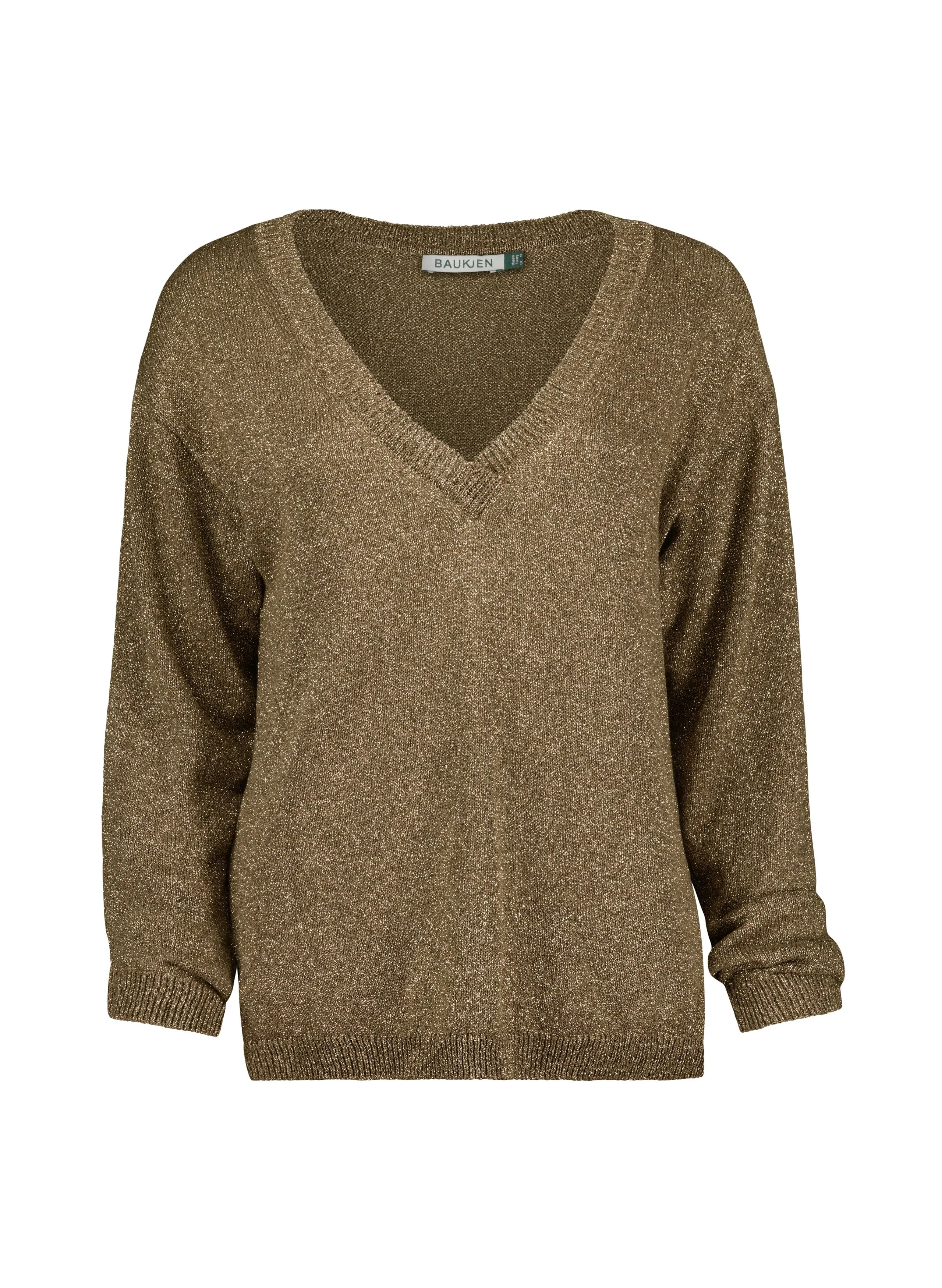 Lyra Sparkle V-Neck Jumper | Bronze