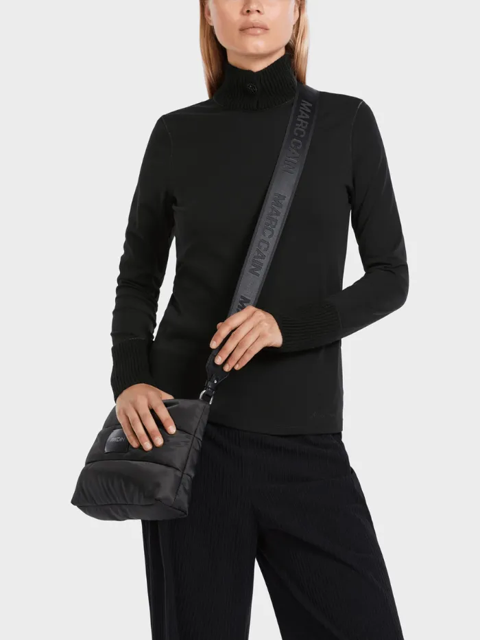 Marc Cain Collections Black Turtleneck Polo Neck Top VC 48.25 J71 COL 900