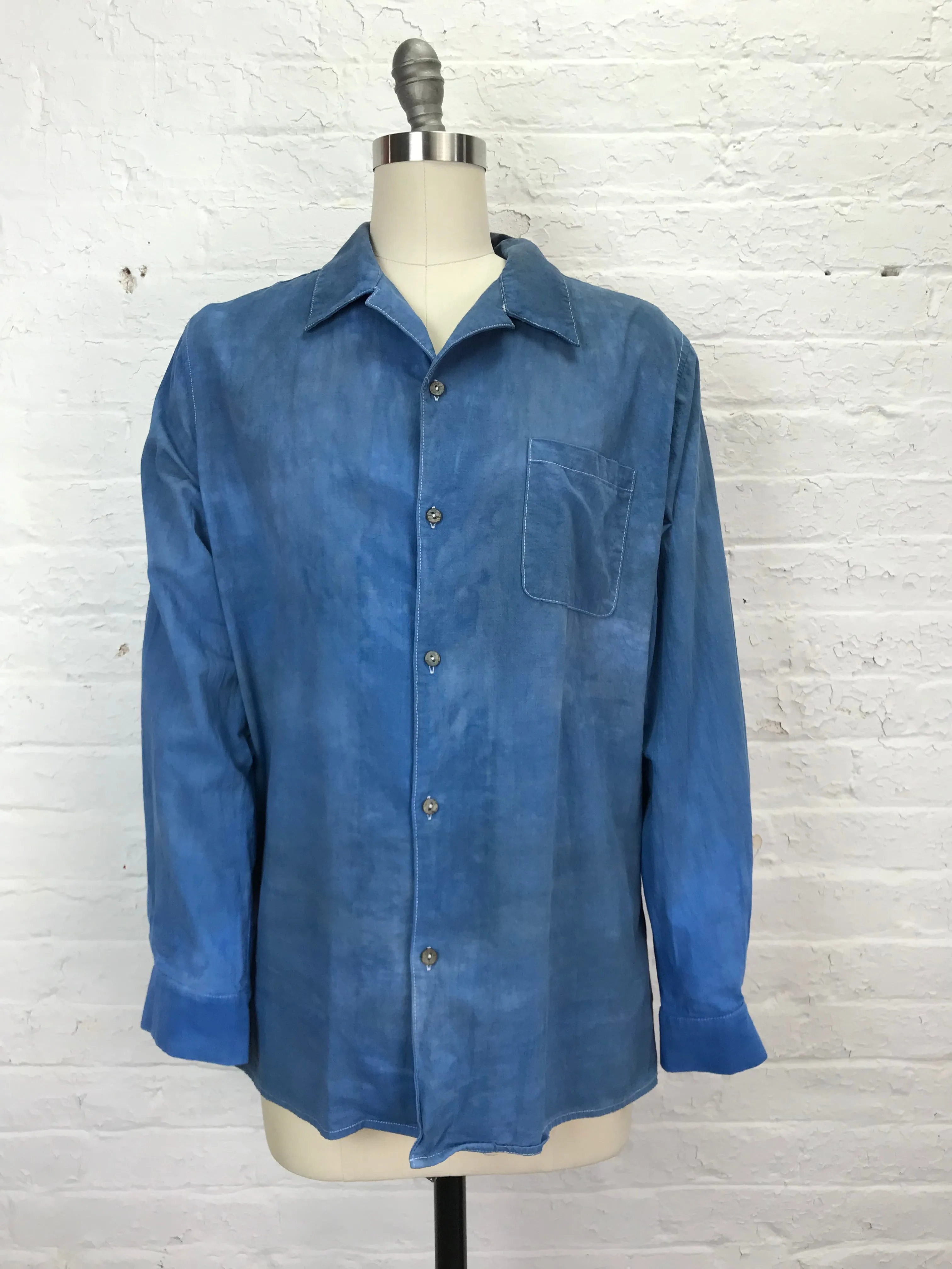 Men's Buttonup in Indigo Road