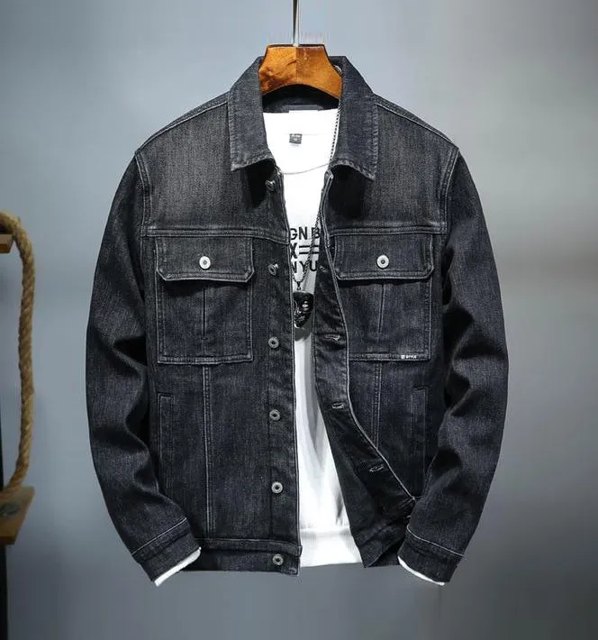 Men's Denim Jacket Warm Winter Casual Bomber cowboy Jacket