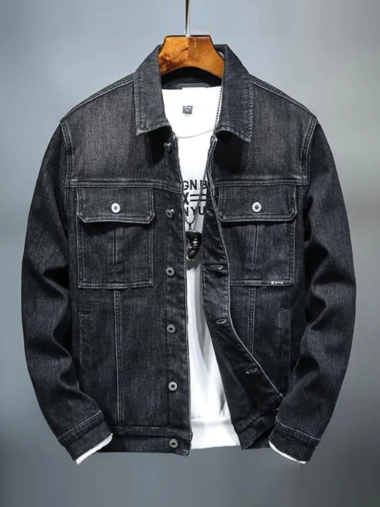 Men's Denim Jacket Warm Winter Casual Bomber cowboy Jacket