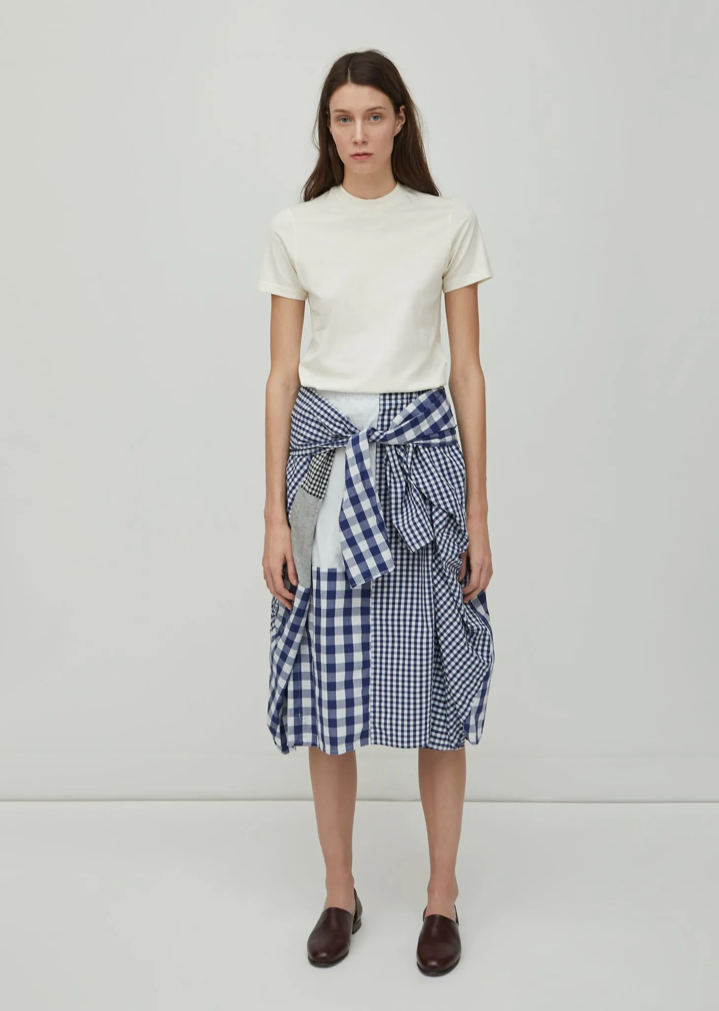 Patchwork Gingham Skirt