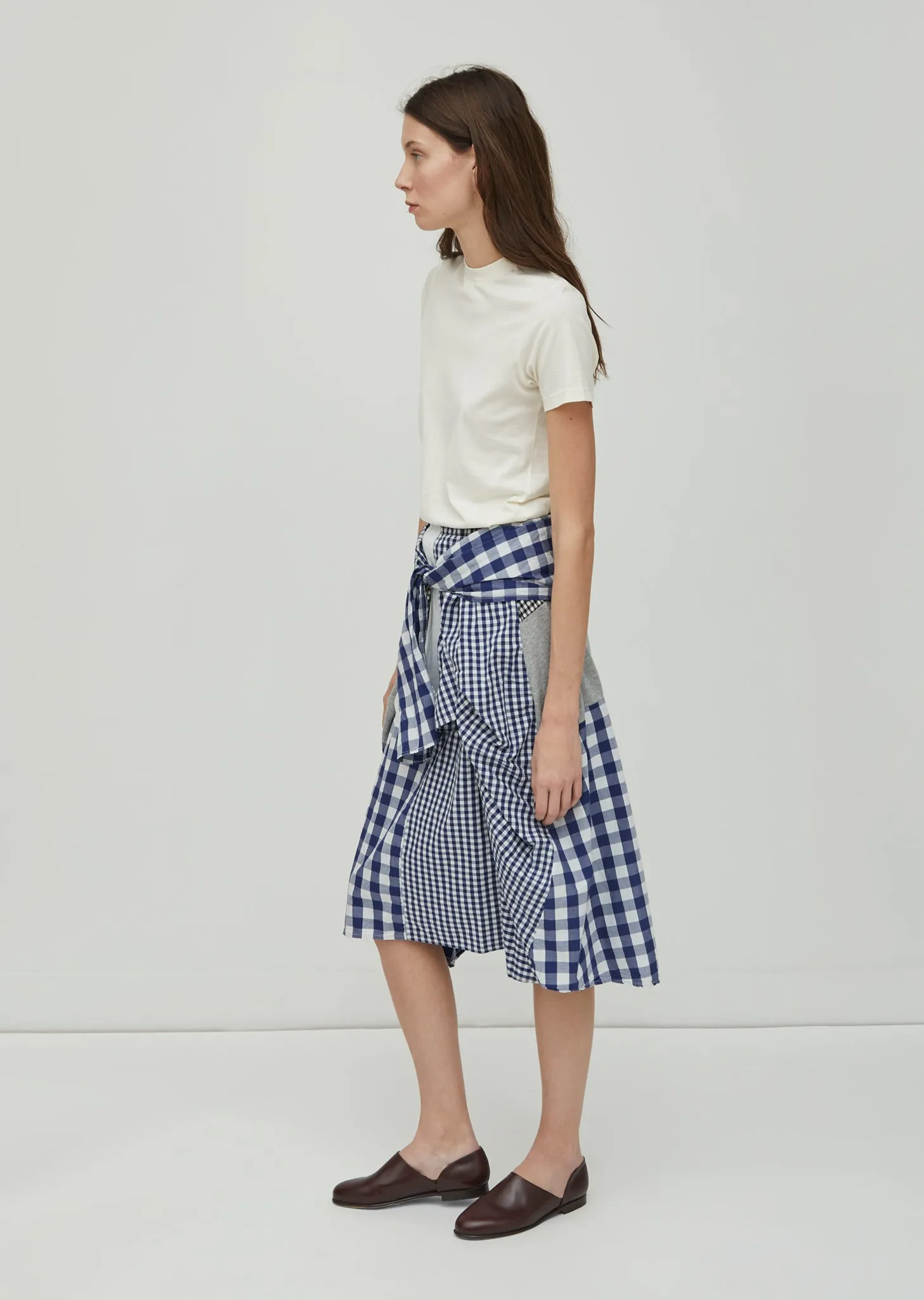 Patchwork Gingham Skirt