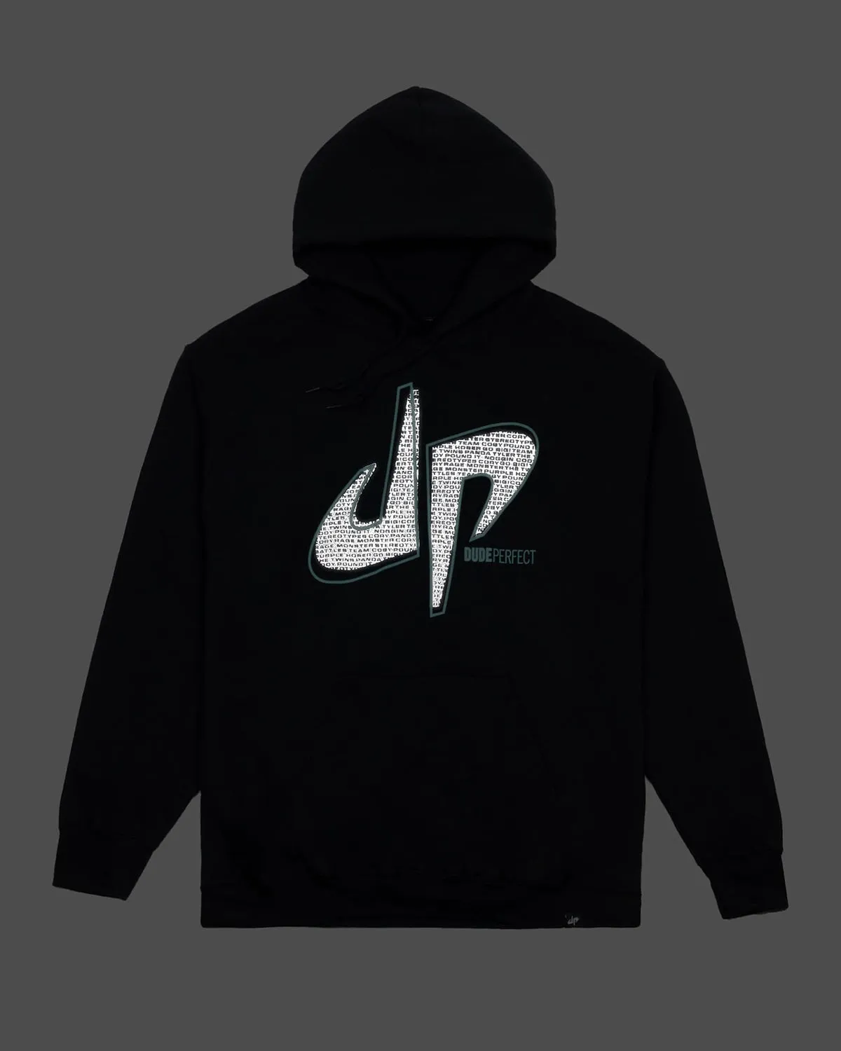 Pound it Reflective Hoodie (Black)