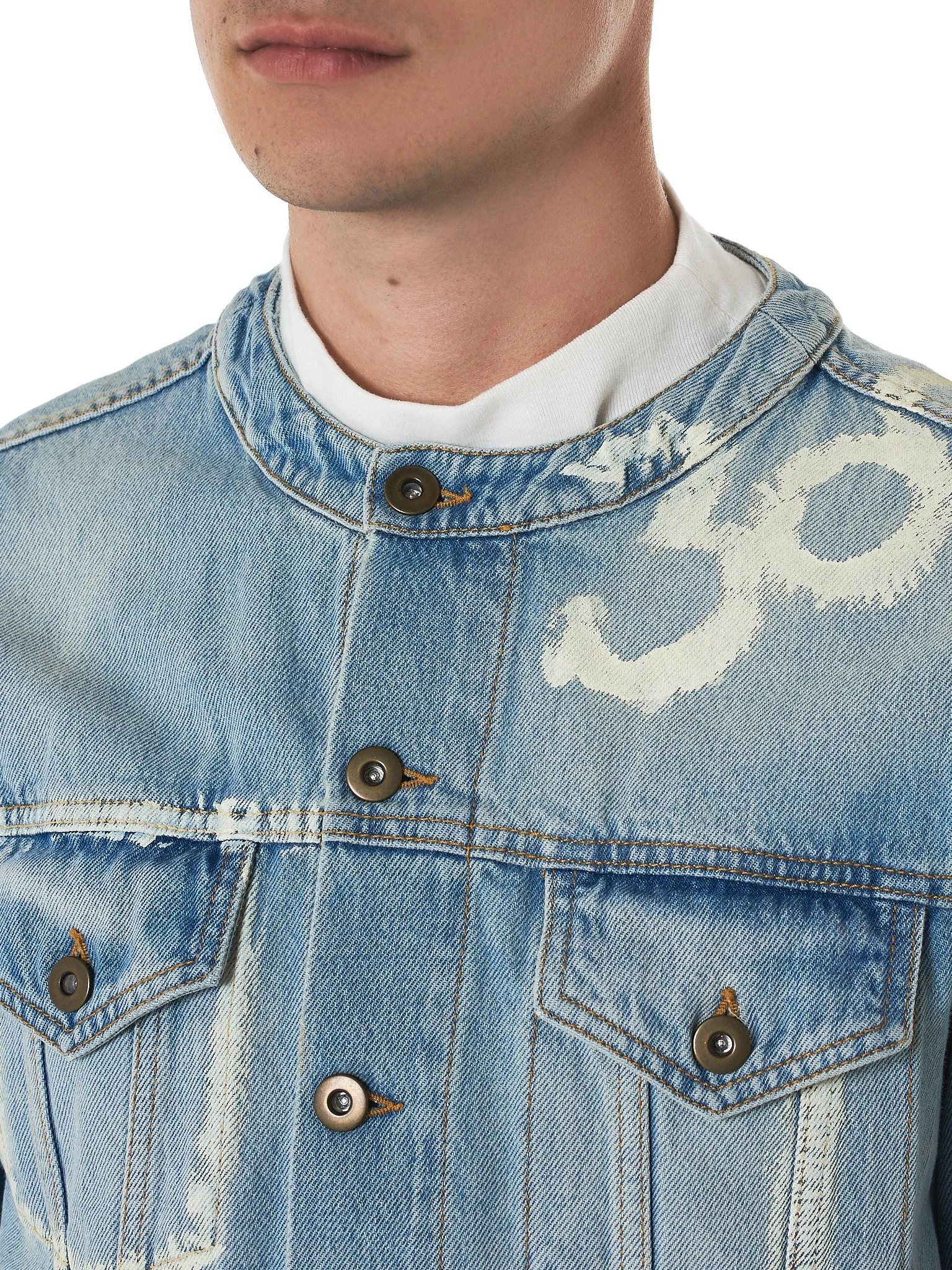 Printed Denim Jacket (NMS18611-DENIM-BLUE)