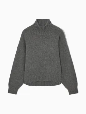 Pure Cashmere turtleneck grey jumper