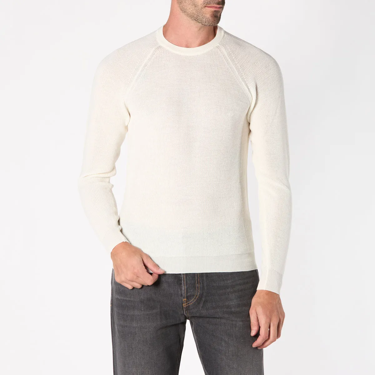 ROBERTO COLLINA SWEATER RA02301 02 IVORY