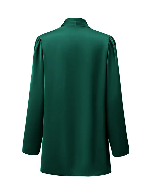 Solid Color Long Sleeves Loose Collarless Outerwear