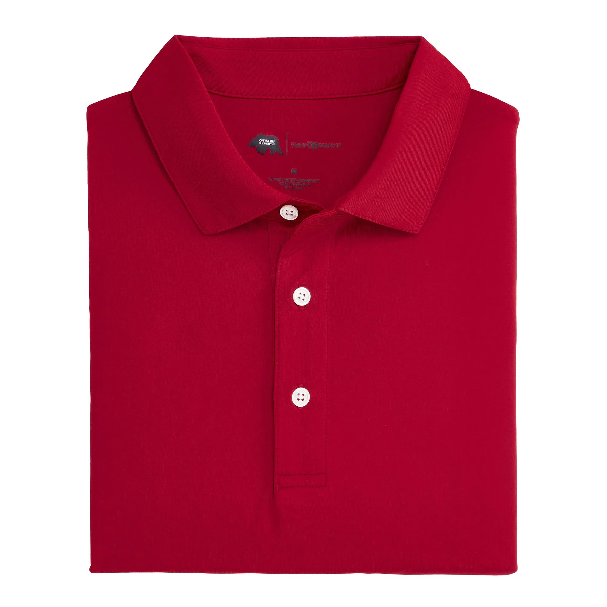 Solid Performance Polo - Crimson