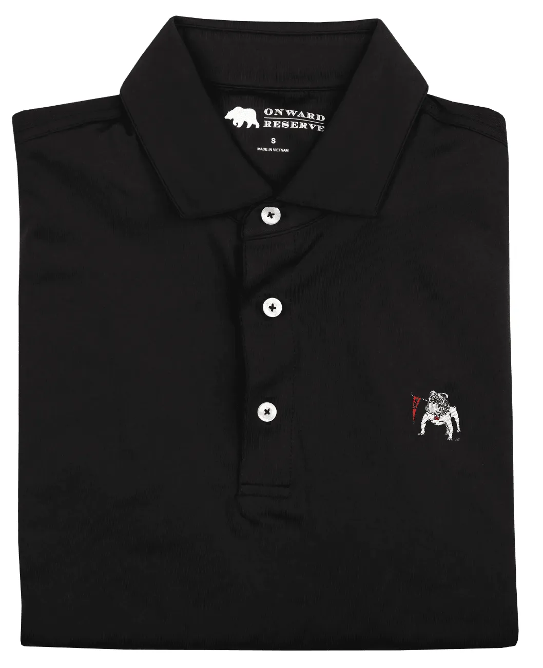 Solid Vintage Dog Performance Polo - Black