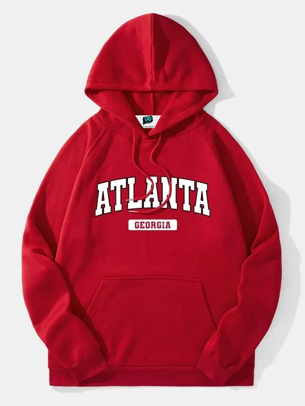 SXV  'ATLANTA’ Printed Cool Aesthetic Sweatshirt Hoodie