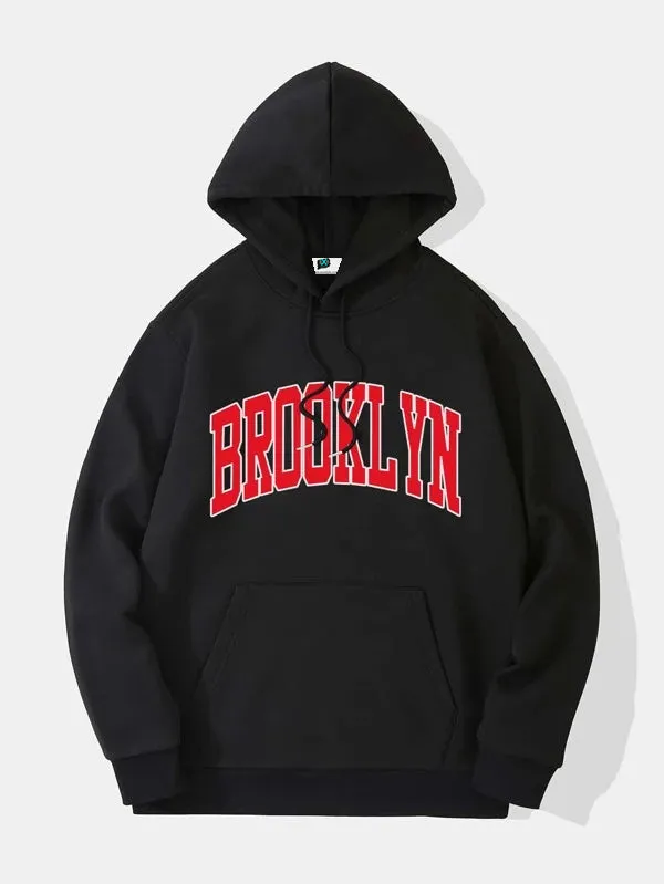 SXV  'BROOKLYN’ Printed Cool Aesthetic Sweatshirt Hoodie