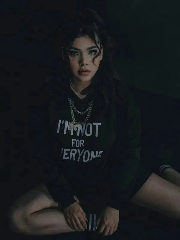 SXV  'I AM NOT FOR EVERYONE’ Printed Cool Aesthetic Sweatshirt Hoodie