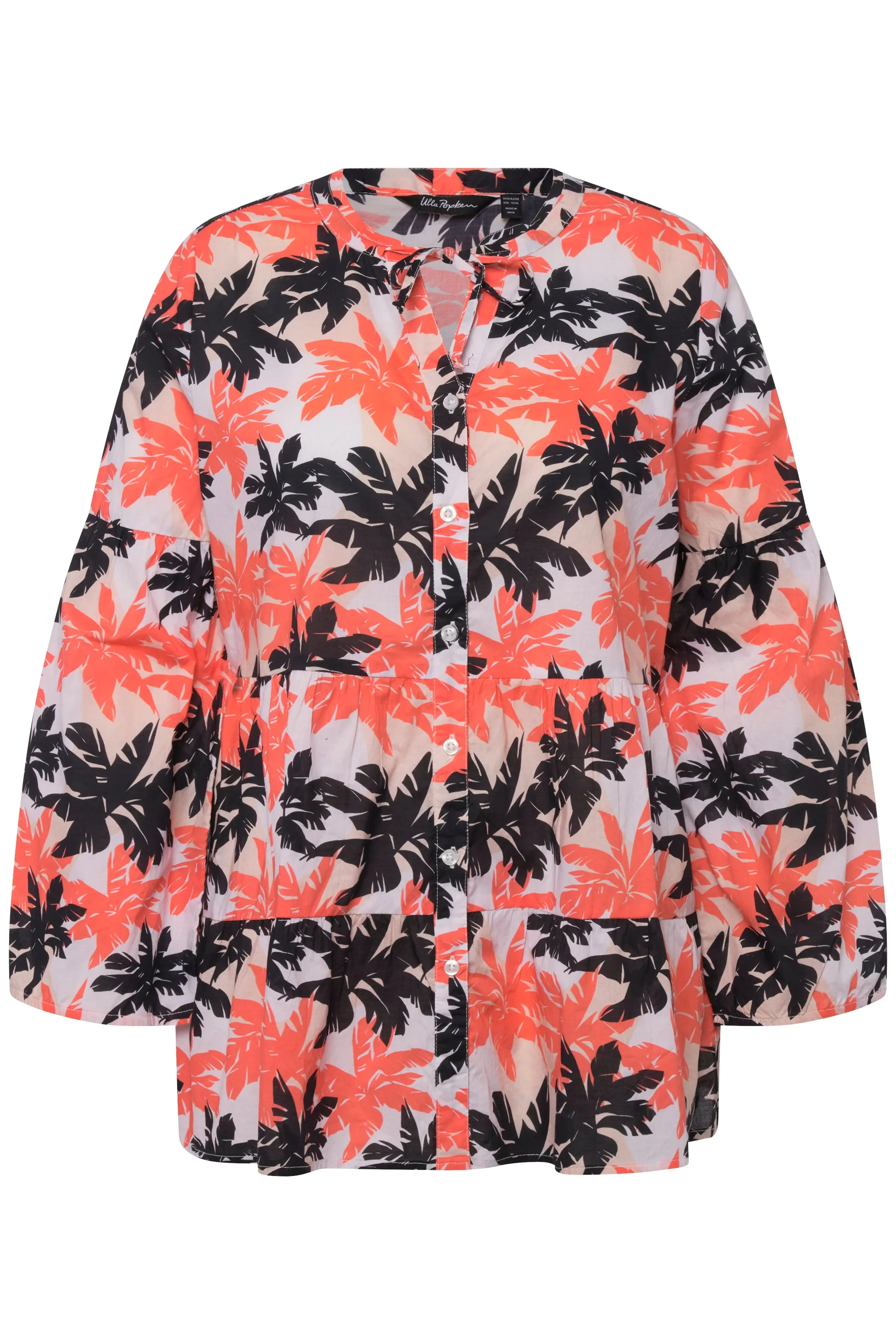 Ulla Popken Palm Tree Blouse