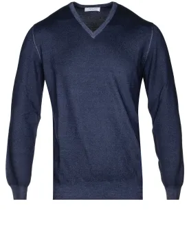 V-Neck Pullover Navy