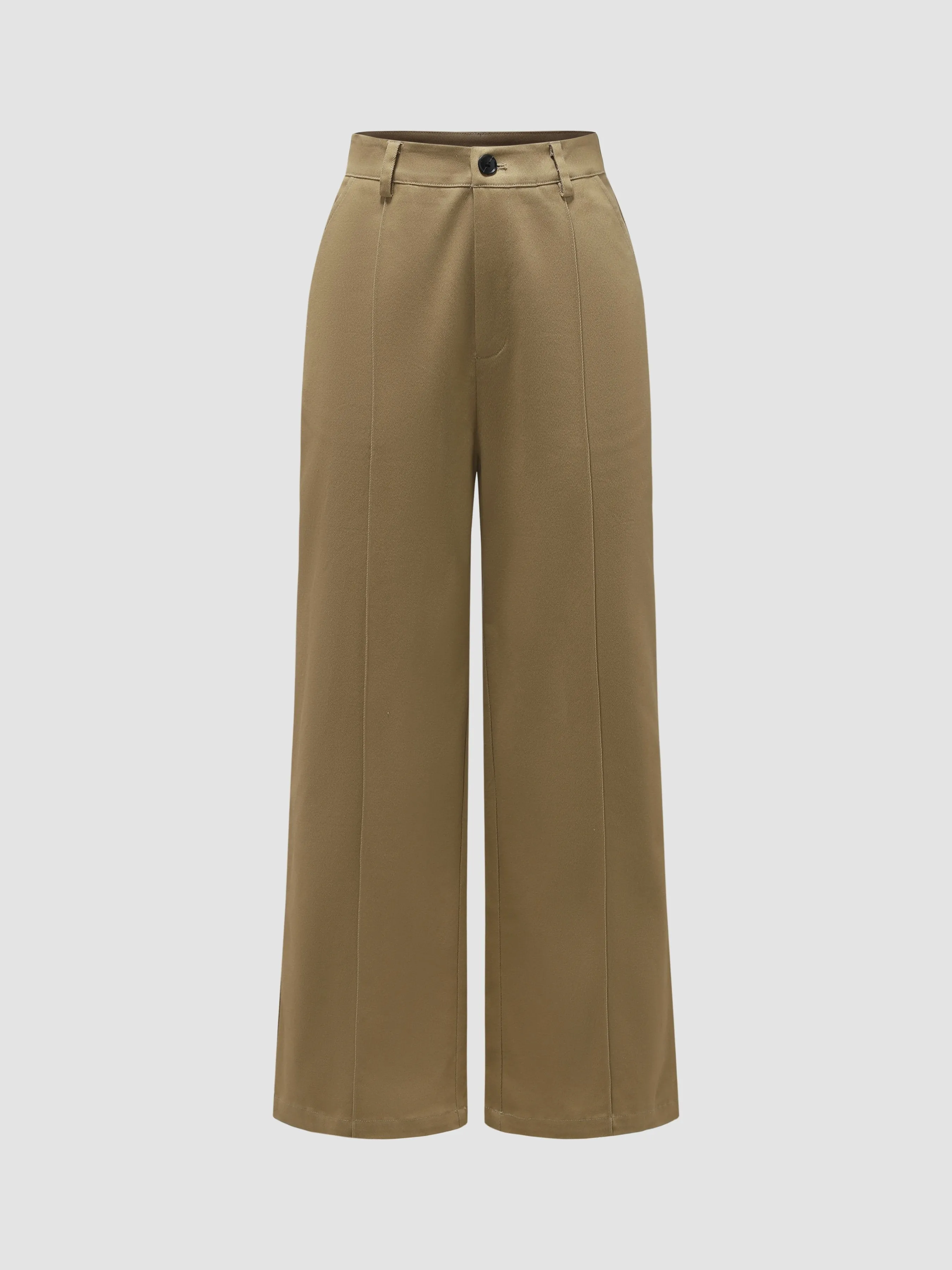 Women's High Waisted Wide Leg Twill Pants